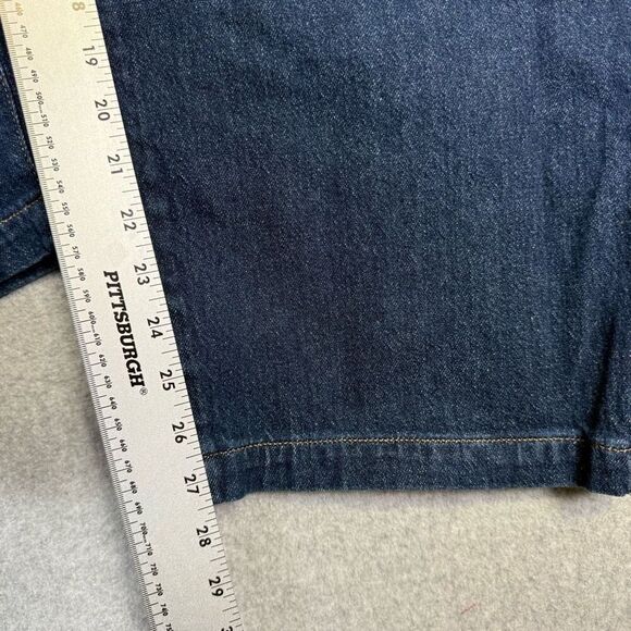 Brand New Lane Bryant Women's Size 24S Cotton Stretch Overalls Denim Medium Wash - Picture 5 of 12